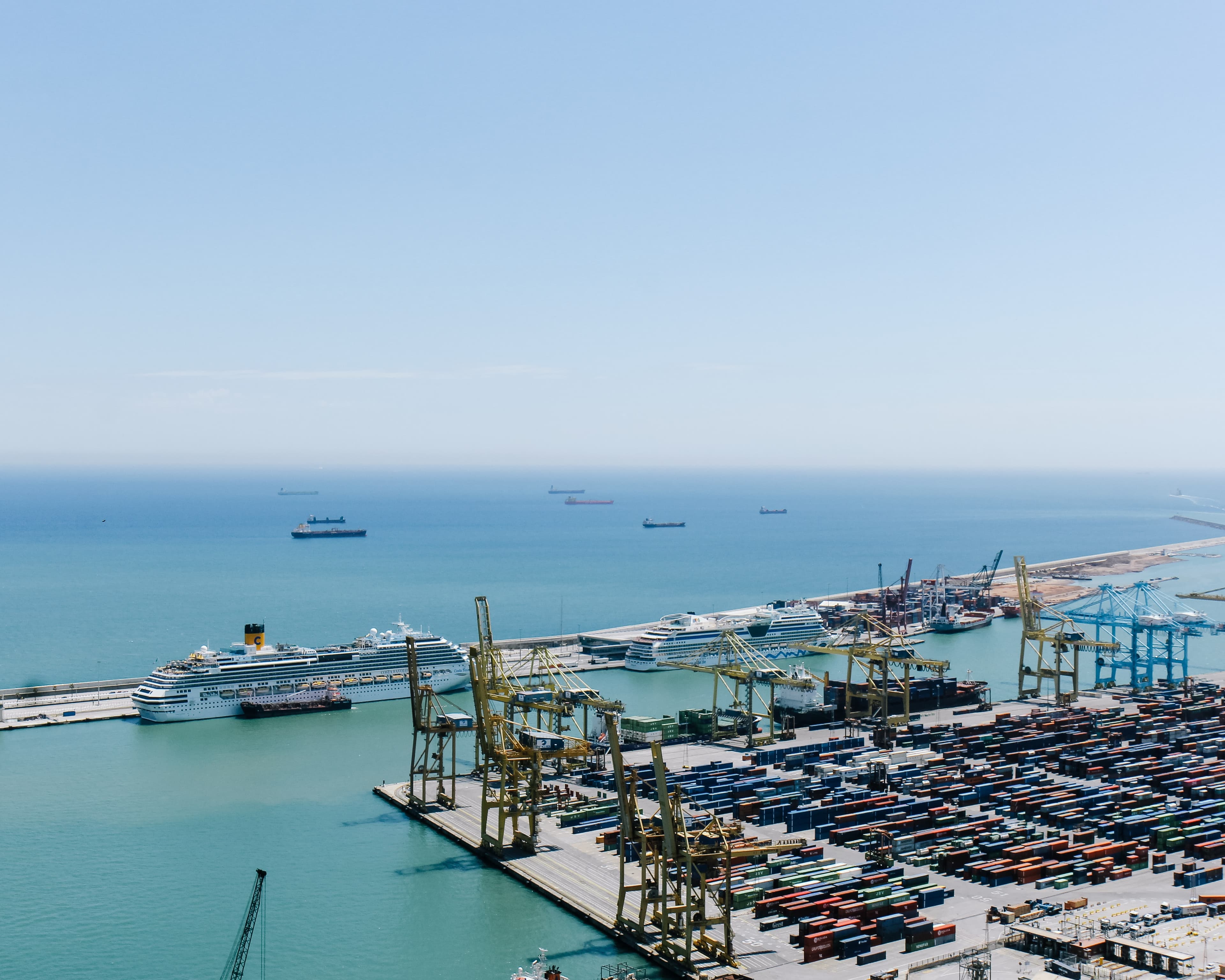 Port in Barcelona
